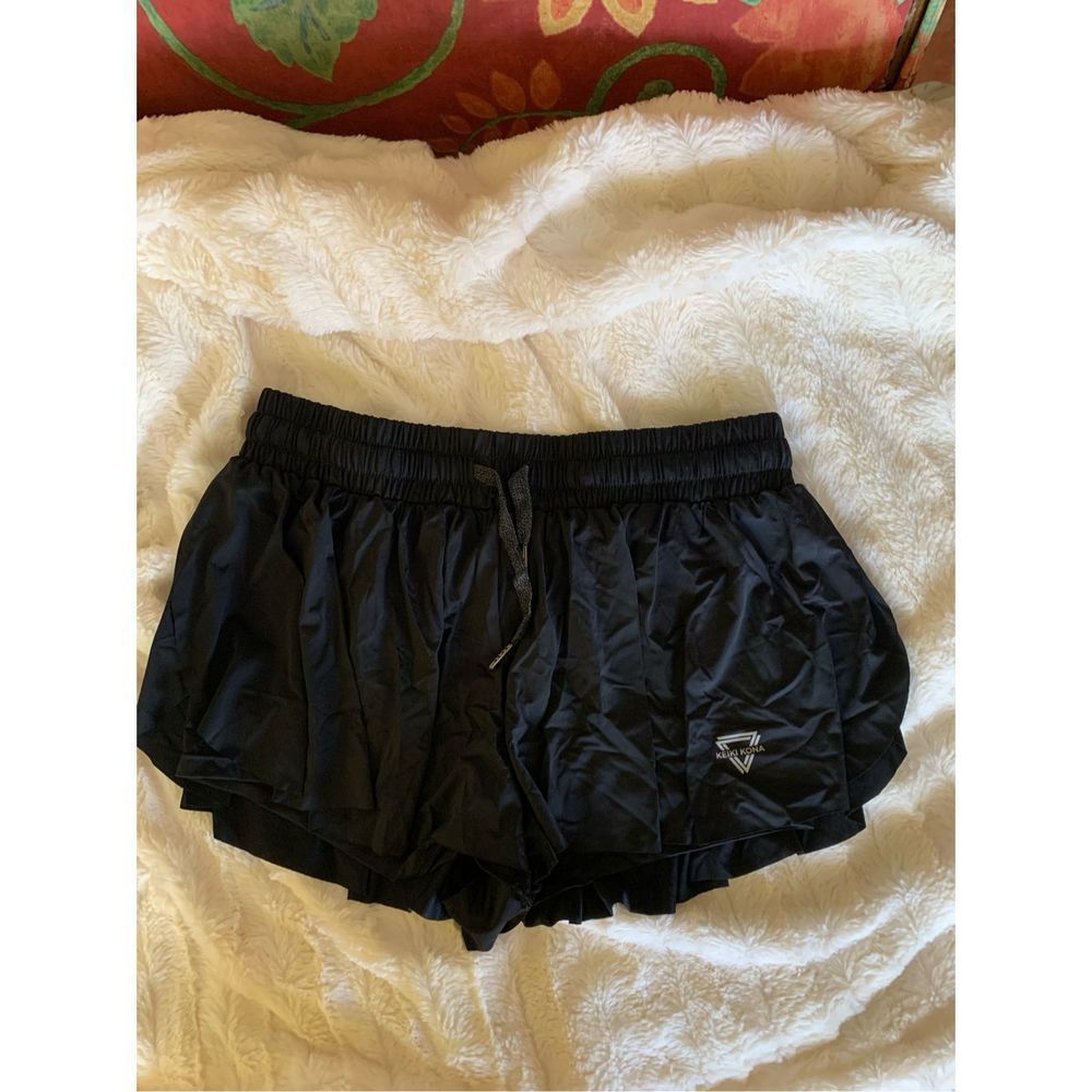 NWT Keiki Kona Flowy Fitness Workout Shorts in Black - Picture 5 of 6
